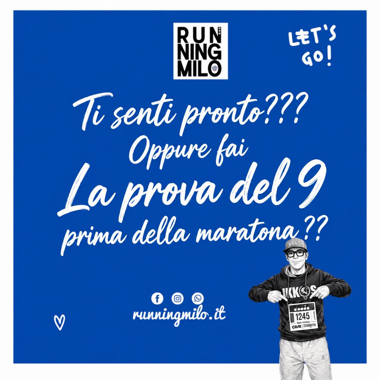 STAI PREPARANDO UNA MARATONA… O STAI PREPARANDO MILLE DUBBI? 😂

Manca un mese o due e cominci a chiederti: «Sarò pronto? Reggerò il ritmo? Arriverò in fondo?».

Benvenuto nel club. Io ho sempre avuto un sacco di dubbi. E rompevo regolarmente le scatole al mio coach: «Mi fai fare un allenamento che mi dia qualche certezza?».

Ne sentivo il bisogno. Perché puoi avere una tabella piena di allenamenti completati e una testa piena di punti interrogativi.

Ecco allora le mie “prove del nove”: allenamenti che mi aiutavano a capire dove mi trovavo.

➡️ UN LUNGO TRANQUILLO PORTATO A CASA
Un lungo da30 a36 km, secondo il momento della preparazione. Anche senza correre a ritmo maratona. Stare sulle gambe, gestire la fatica e finire senza sentirsi passato sotto un camion, per me, contava parecchio.

➡️ COME FINISCI CONTA QUANTO IL PASSO
Se dopo 20–25 km a ritmo medio sei completamente distrutto, io qualche domanda me la farei. Ritmo troppo ambizioso? Stanchezza accumulata? Alimentazione da rivedere?
Non significa automaticamente che la preparazione sia sbagliata. Ma ignorarlo perché «su Strava è venuta una bella media» serve a poco.

➡️ IL RITMO MARATONA MESSO ALLA PROVA
3 km di riscaldamento, 12–15 km al ritmo maratona previsto e 3 km di defaticamento.
Il punto era capire come gestivo quel passo: sensazioni, respiro, fatica. Non trasformare l’allenamento in una gara per dimostrare qualcosa al Garmin.

Queste erano le mie verifiche, concordate con il coach e inserite nella preparazione. Mi davano quella sicurezza  psicologica che  mi serviva 

Nessun allenamento ti firma una garanzia sui 42,195 km.
Ma può aiutarti a scegliere un obiettivo più onesto.

La maratona merita rispetto. E presentarsi al via con un ritmo realistico vale più di raccontarsi una bella favola.

👇 Tu quale allenamento ti fa pensare: «Ok, ci sono»? Raccontamelo e condividi il post con il compagno che sta già facendo i conti con l’ansia da maratona!

#runningmilo #corsa #ikkosatletitaranto #maratona #mezzamaratona #corsainmontagna